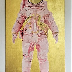 Roze Astronaut painted by 