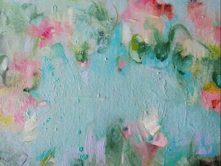 Something about birds and the bees painted by Lian de Zwaan