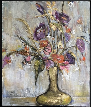 Flowers to love 1 painted by Imke de Vries